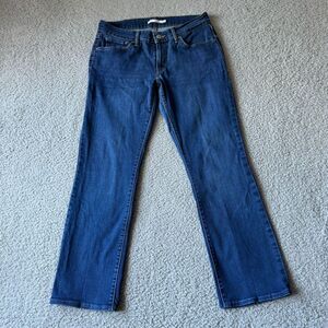 Levis Jeans Womens 31 Blue 815 Denim Curvy Boot Cut Stretch Modal Blend Mid Rise